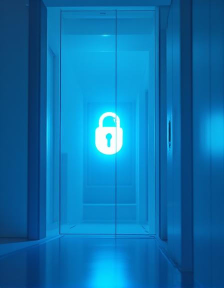 Conceptual representation of data security and transparency